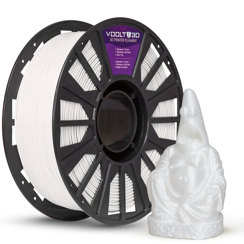 Filamento PLA Branco Off White Velvet High Speed Premium - 1Kg