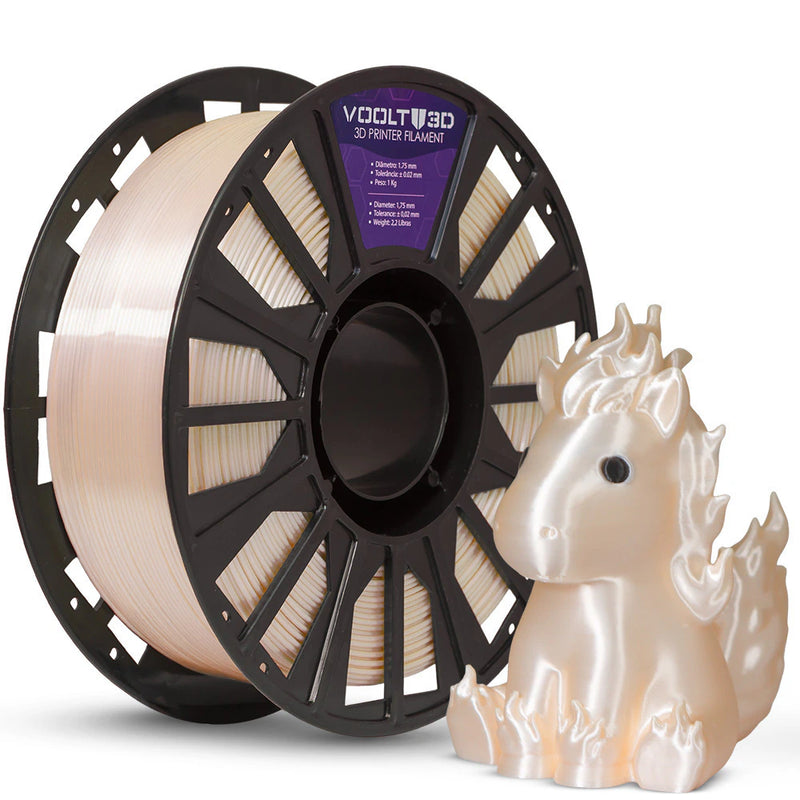 Filamento PLA Champagne V-Silk High Speed Premium - 1Kg