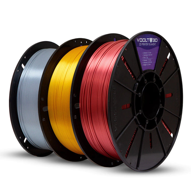 KIT Filamento PLA V-Silk - Alumínio | Bronze | Dourado - comprar online