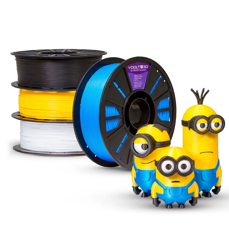 KIT Filamento PLA Sólido Minions - 4 Kg