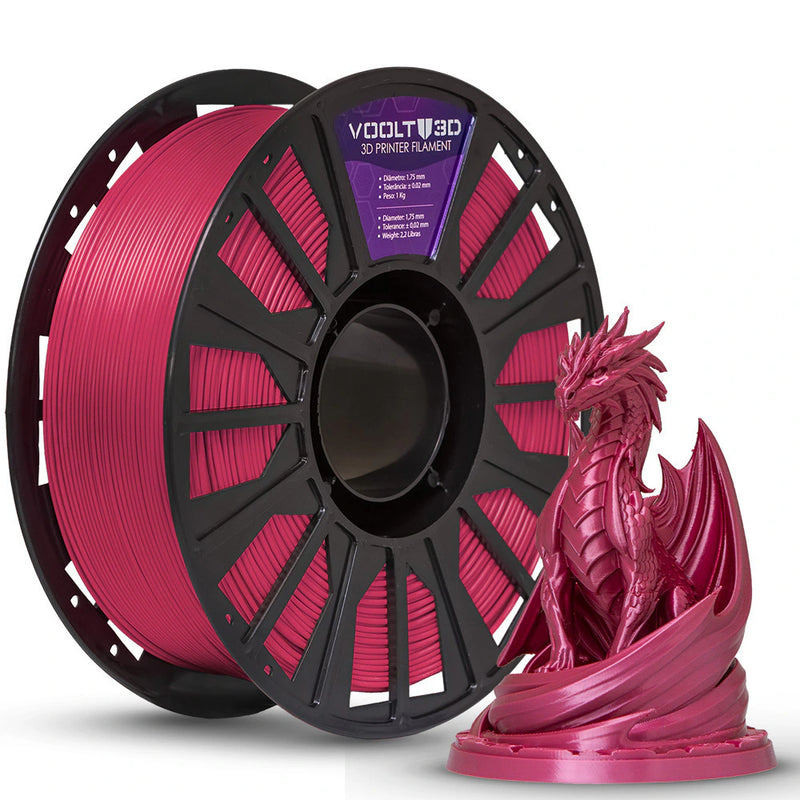 Filamento PLA Vermelho Marsala High Speed Premium - 1Kg