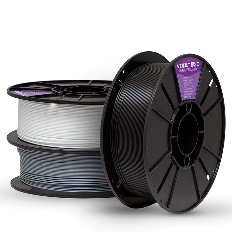 KIT Filamento PLA Velvet - Branco | Cinza | Preto - comprar online