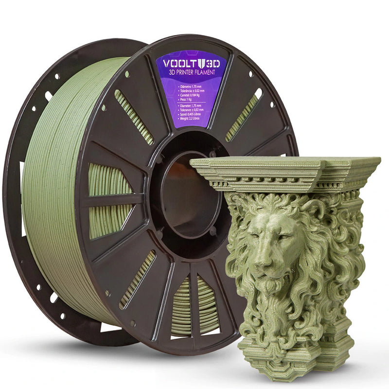 Filamento PLA Verde Ardósia Stone High Speed Premium - 1Kg